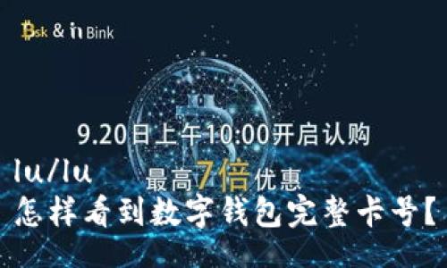 lu/lu  
怎样看到数字钱包完整卡号？