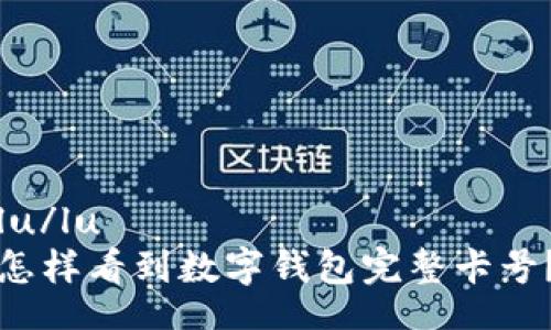 lu/lu  
怎样看到数字钱包完整卡号？